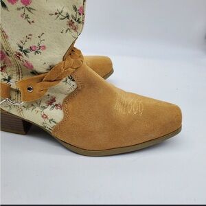 Santa FE boot Floral Tan Western Boots